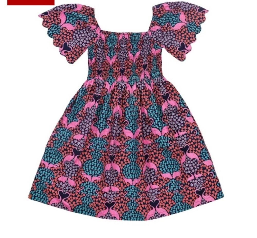 Simply Southern Tropical Flamingo Dress NEW Size XL Short Vacation Party